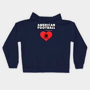 AMERICAN FOOTBALL LOVE Kids Hoodie